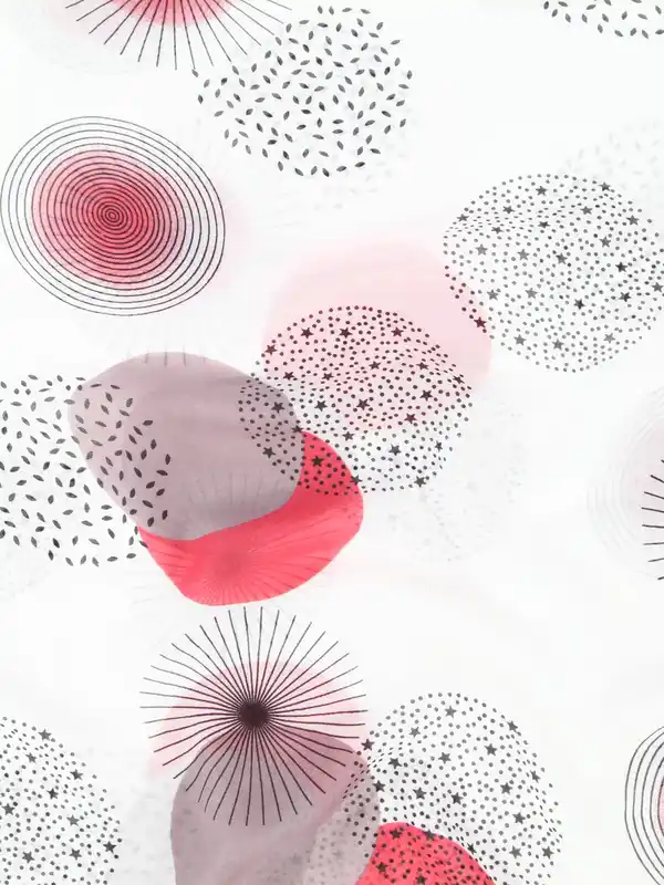 Bild 2 von Damen Loop mit Kreisen Rot