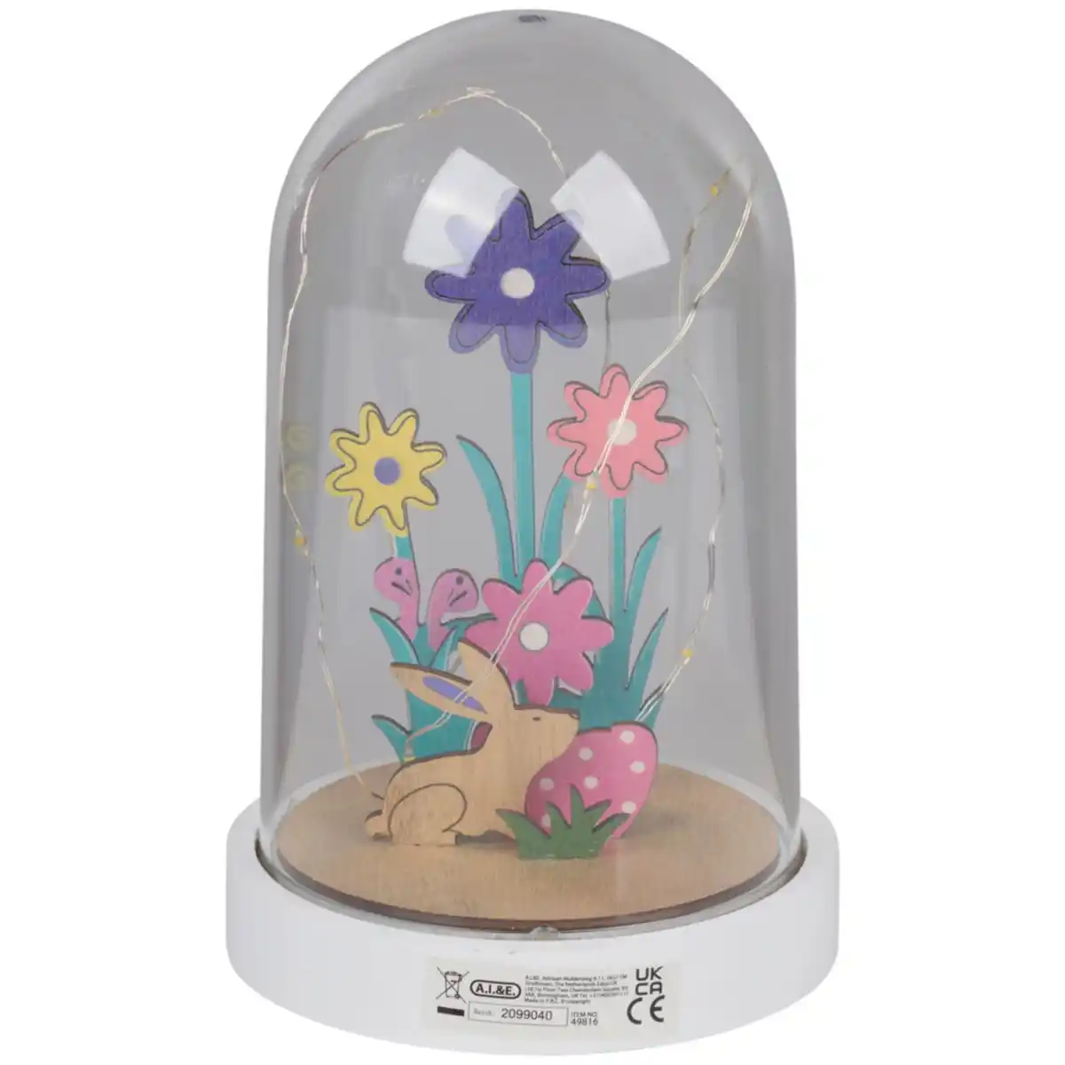 Bild 1 von LED-Glaskuppel mit Ostermotiv Ø 11,5 x 18 cm