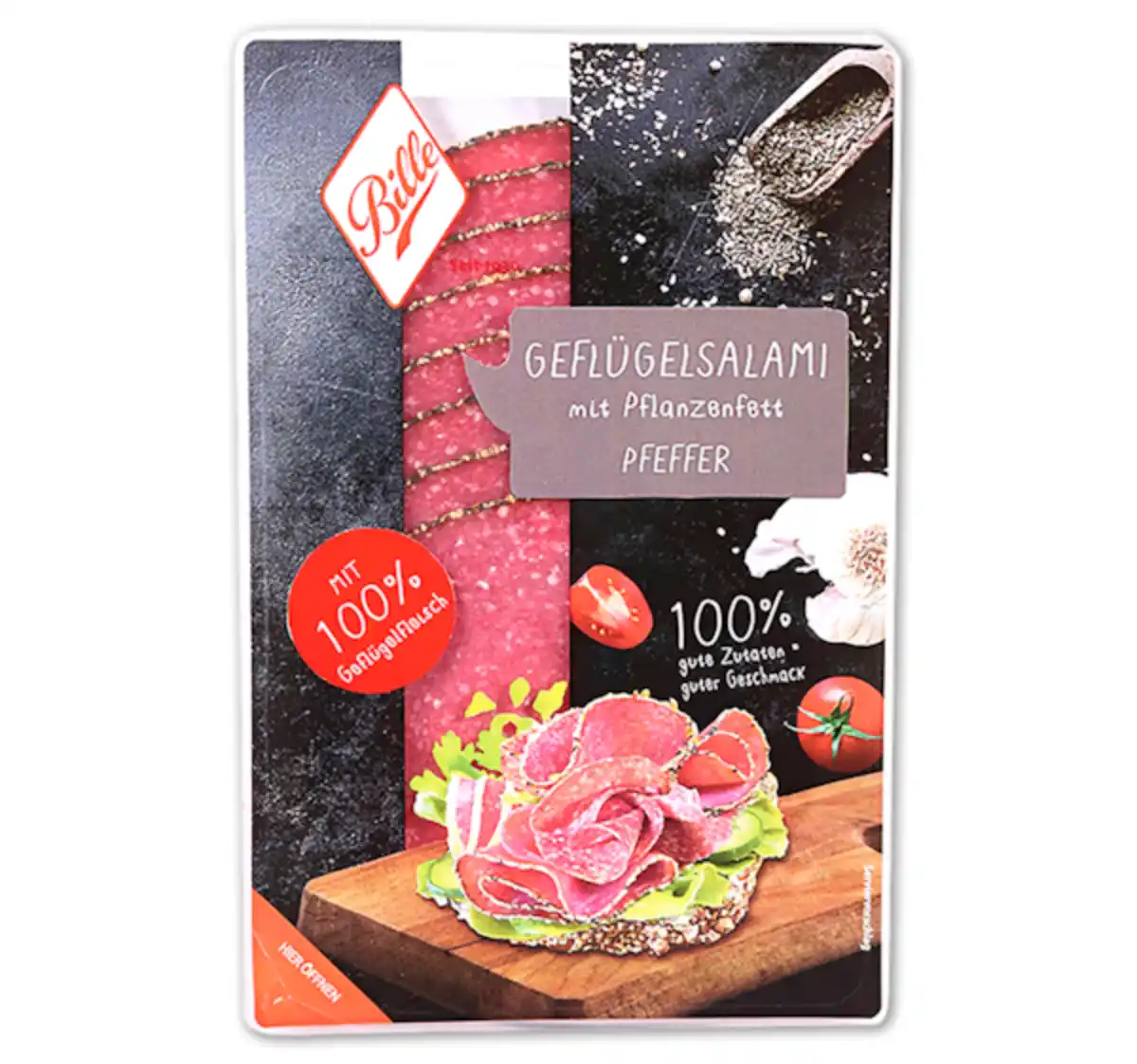 Bild 1 von BILLE Geflügelsalami*