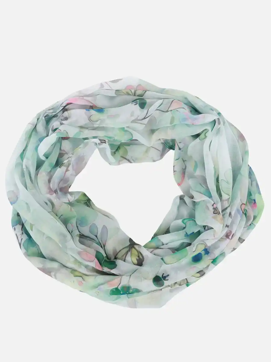 Bild 1 von Damen Loop mit Blütenprint Oliv