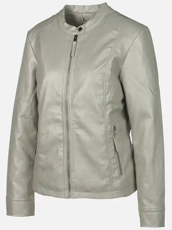 Bild 2 von Damen Kunstlederjacke Grau