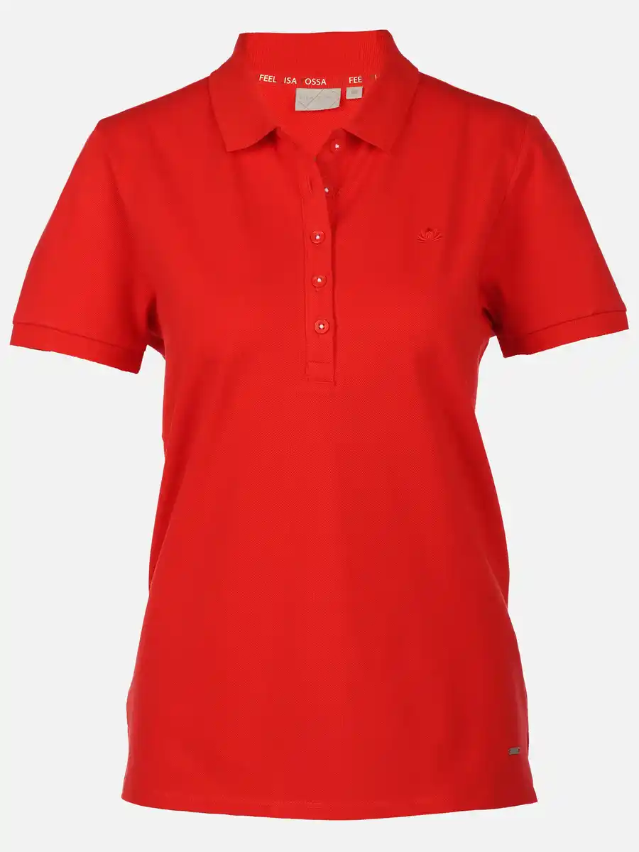 Bild 1 von Damen Poloshirt mit Stickerei Rot