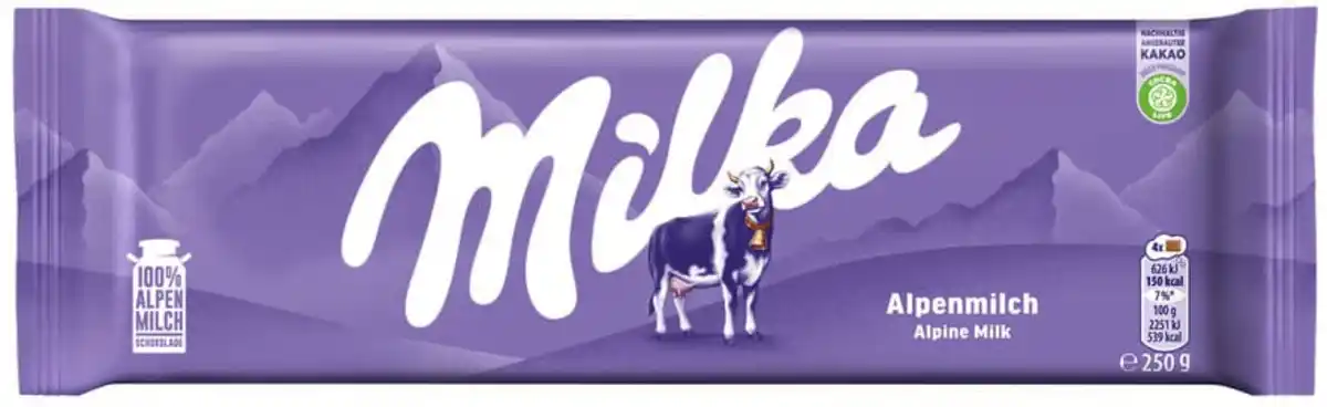 Bild 1 von Milka Schokoladentafel Alpenmilch, 250 g