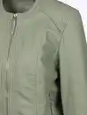 Bild 4 von Damen Kunstlederjacke mit Stehkragen Grün