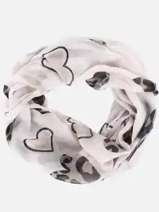 Damen Loop mit Druck Beige