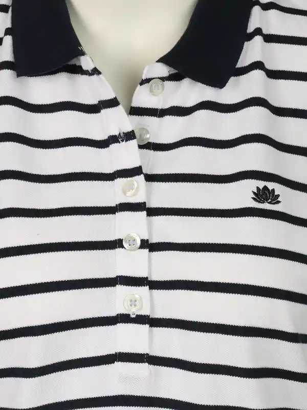 Bild 3 von Damen Poloshirt mit Streifen Blau