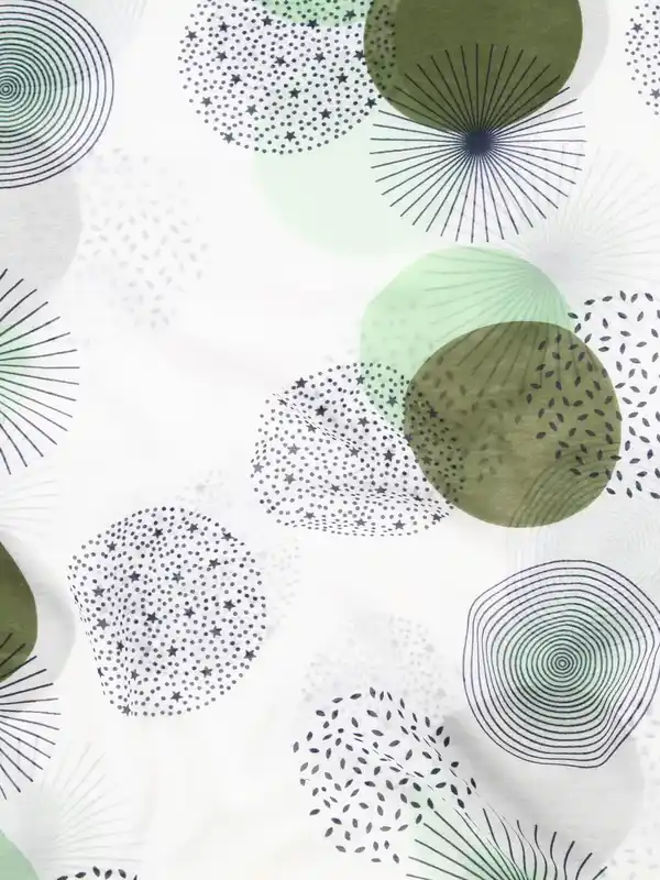 Bild 2 von Damen Loop mit Kreisen Oliv