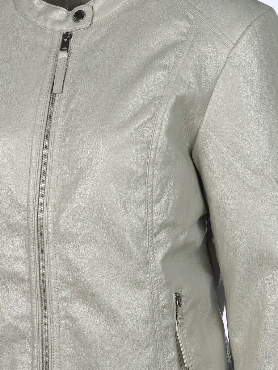 Bild 3 von Damen Kunstlederjacke Grau