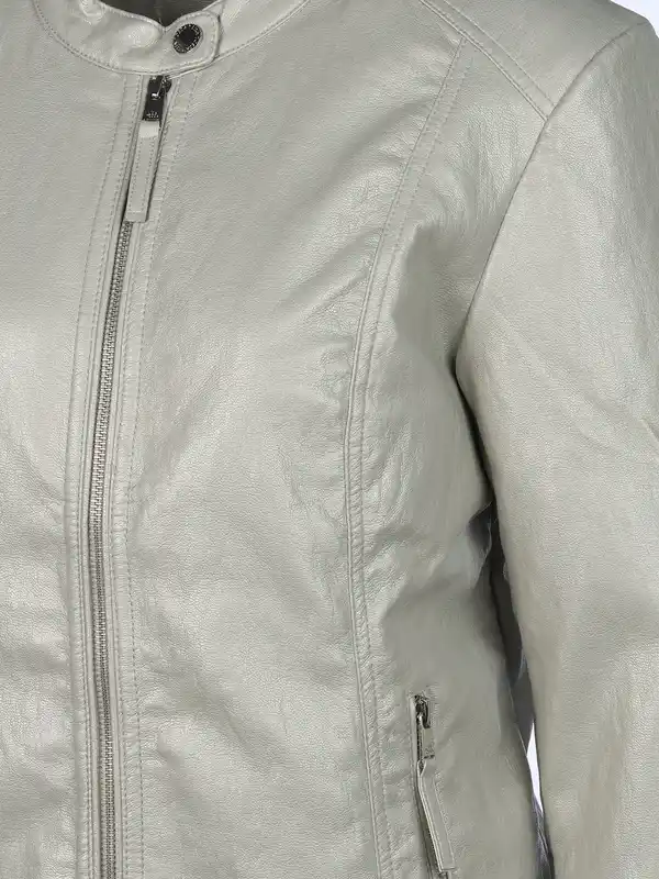 Bild 3 von Damen Kunstlederjacke Grau