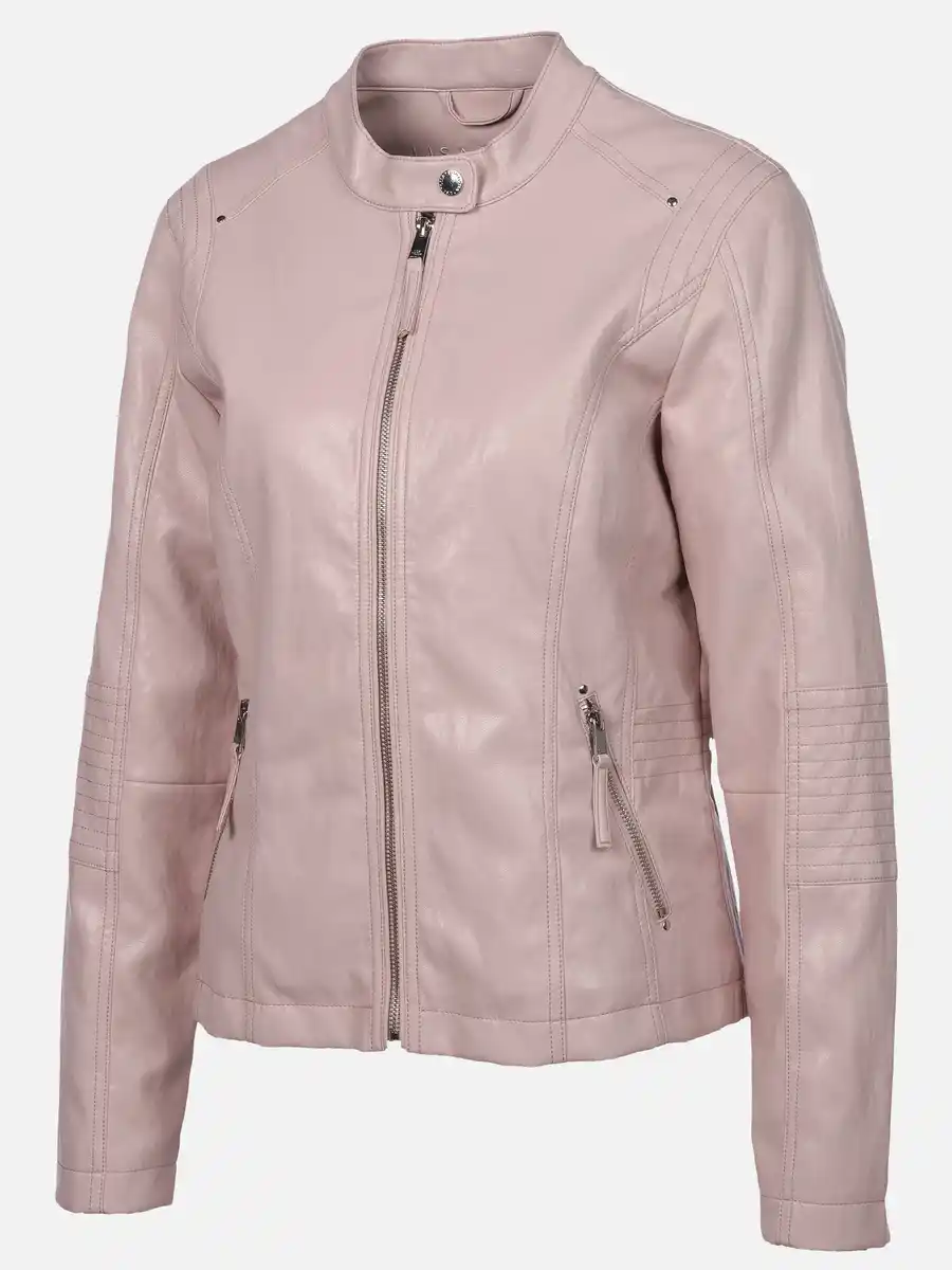 Bild 3 von Damen Kunstlederjacke Rosa