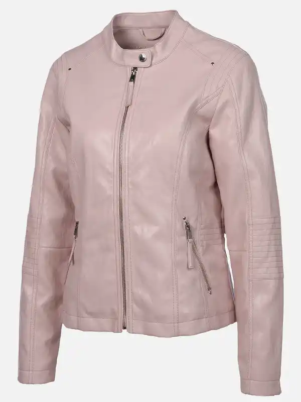 Bild 3 von Damen Kunstlederjacke Rosa