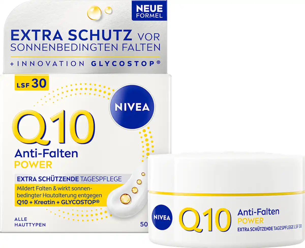Bild 1 von NIVEA Q10 Anti-Falten Power Extra schützende Tagespflege, 50 ml