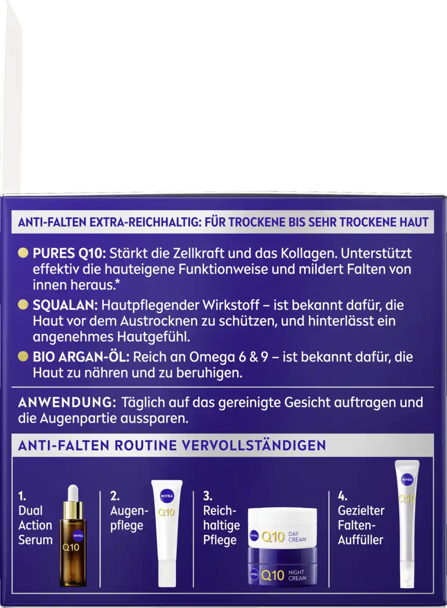 Bild 3 von NIVEA Q10 Anti-Falten Extra-Reichhaltige Nachtpflege, 50 ml