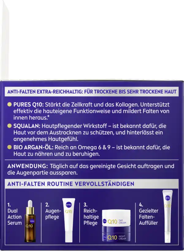 Bild 3 von NIVEA Q10 Anti-Falten Extra-Reichhaltige Nachtpflege, 50 ml