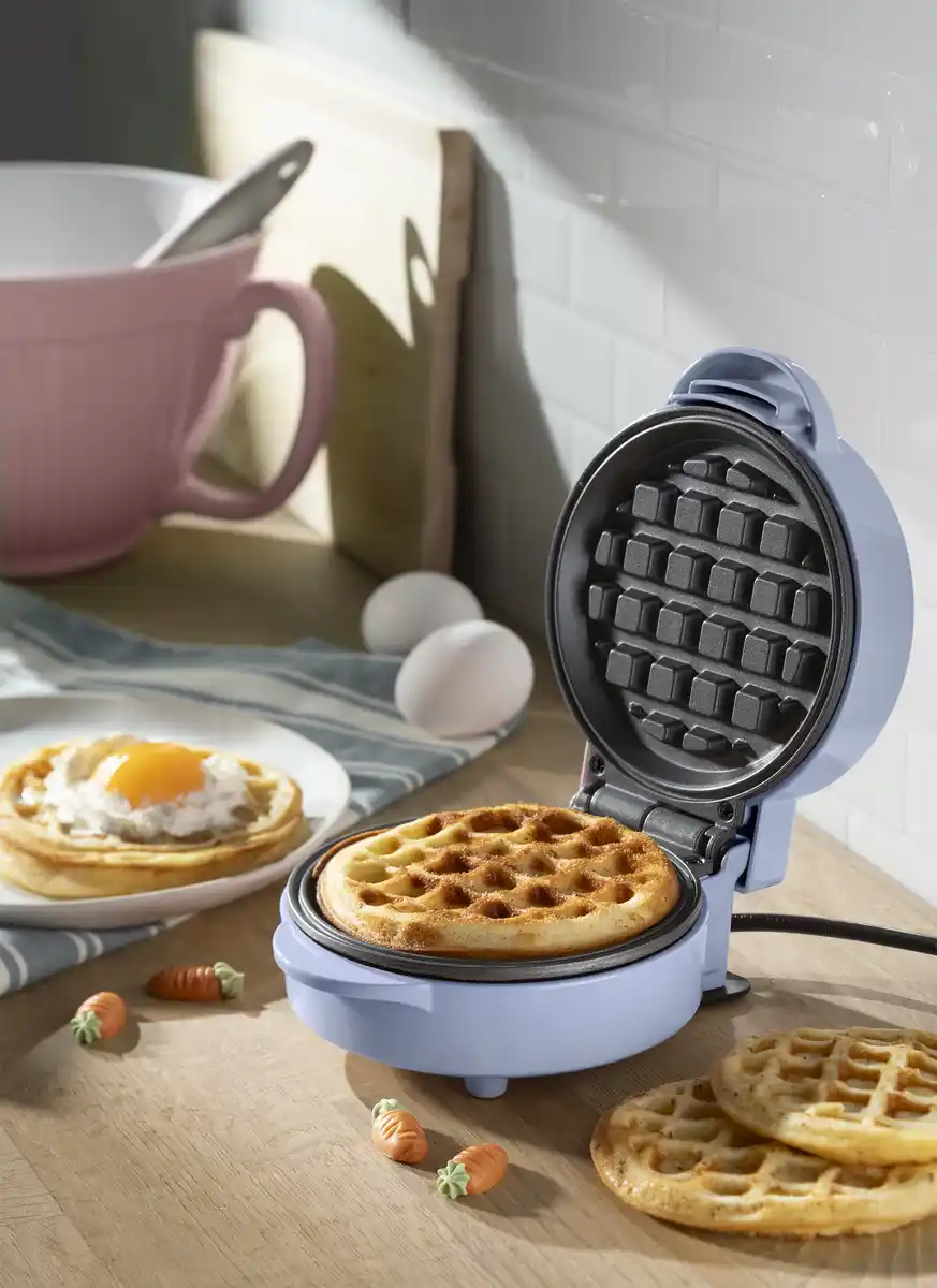 Bild 4 von IDEENWELT Mini-Waffeleisen blau