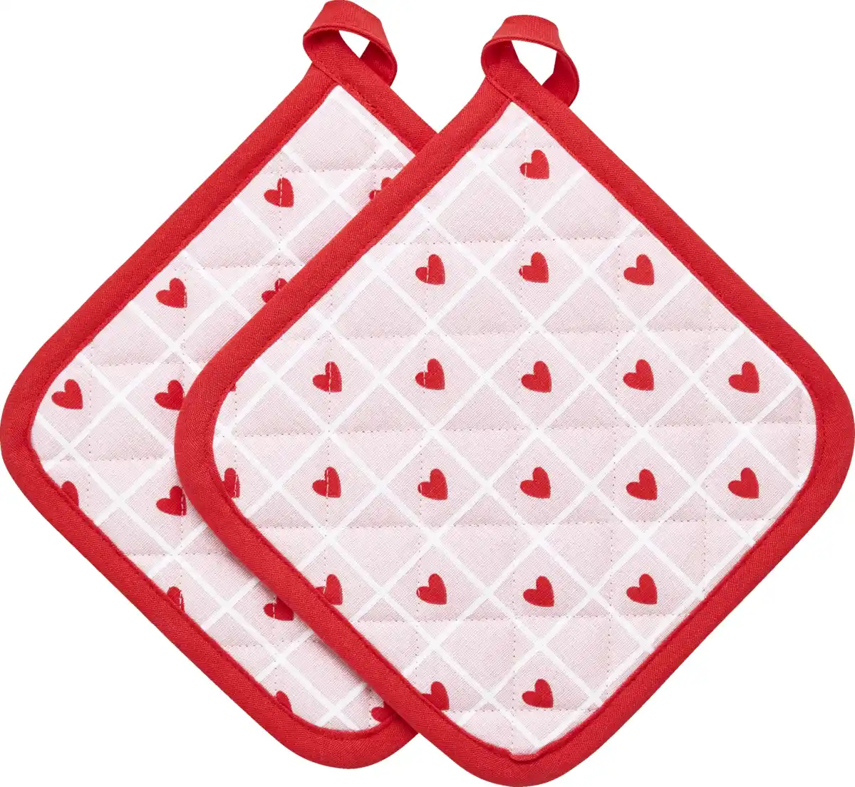 Bild 1 von IDEENWELT 2er Set Topflappen Herz