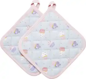 IDEENWELT 2er Set Topflappen Cupcake