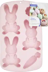 IDEENWELT Silikon-Backform Hase rosa