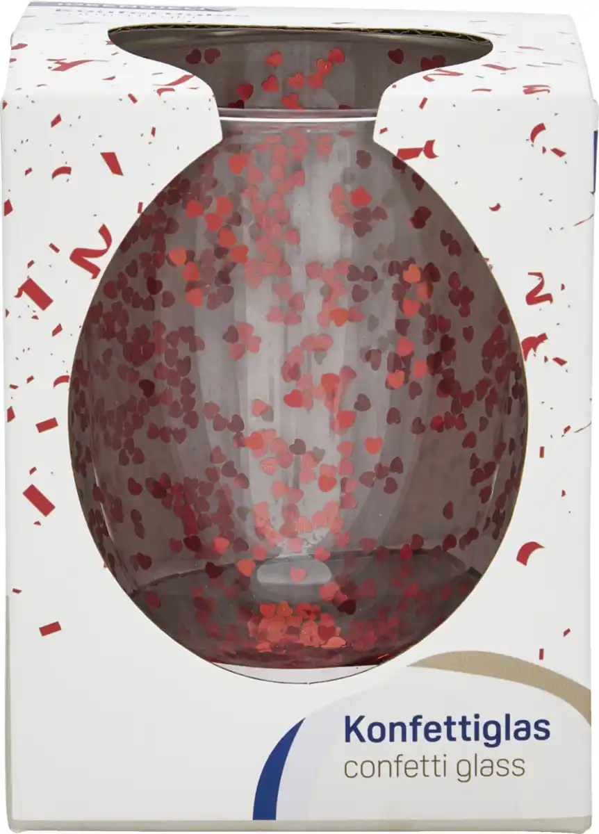 Bild 1 von IDEENWELT Konfettiglas rot