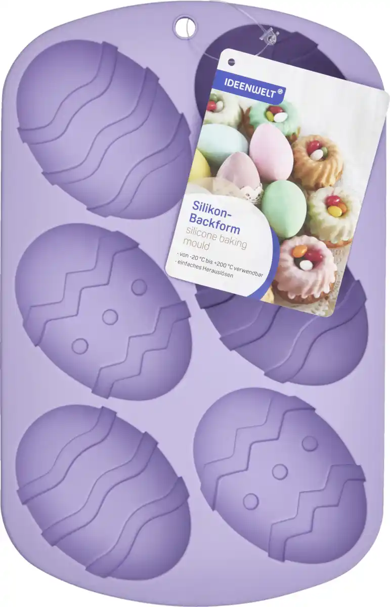 Bild 1 von IDEENWELT Silikon-Backform Osterei lila