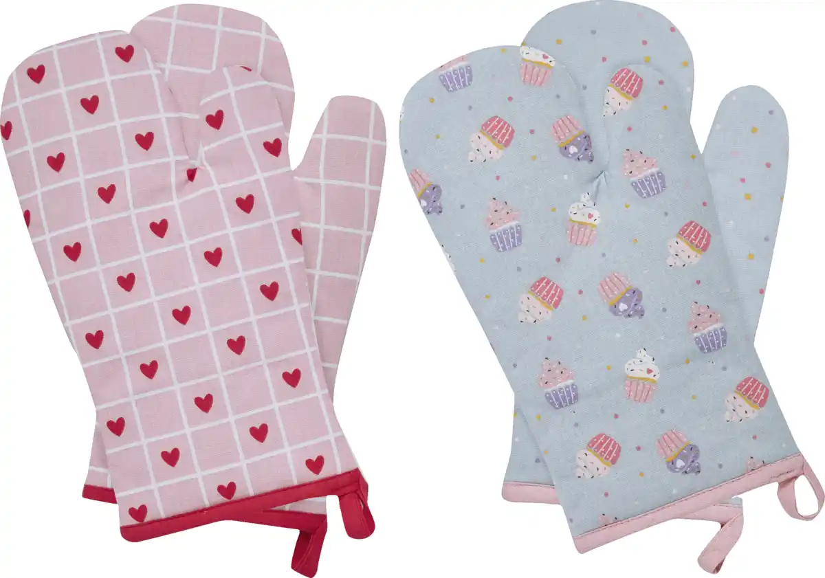 Bild 1 von IDEENWELT 2er Set Ofenhandschuhe Cupcake