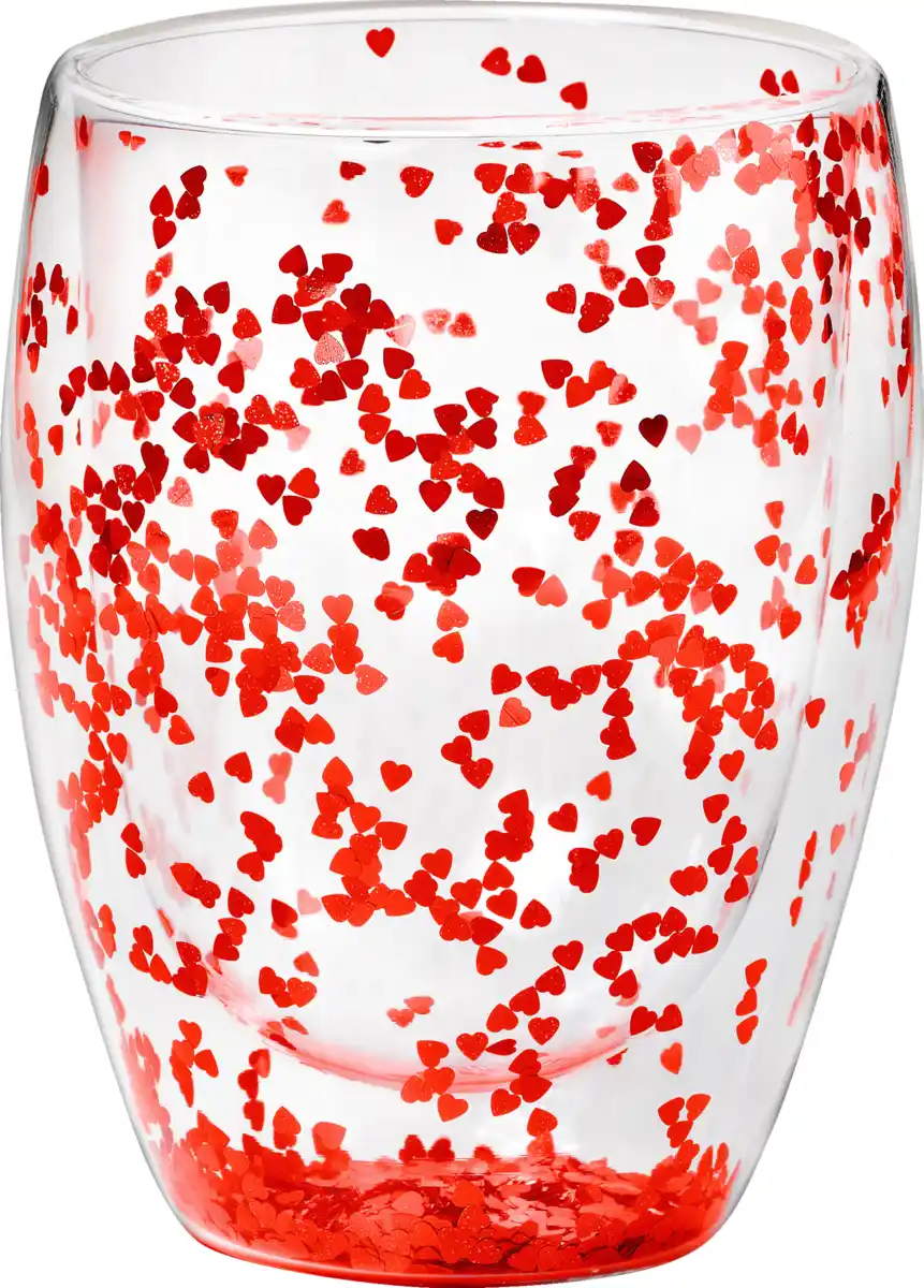 Bild 2 von IDEENWELT Konfettiglas rot