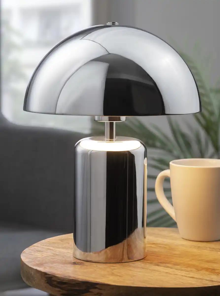 Bild 3 von IDEENWELT Akku-Tischleuchte chrome