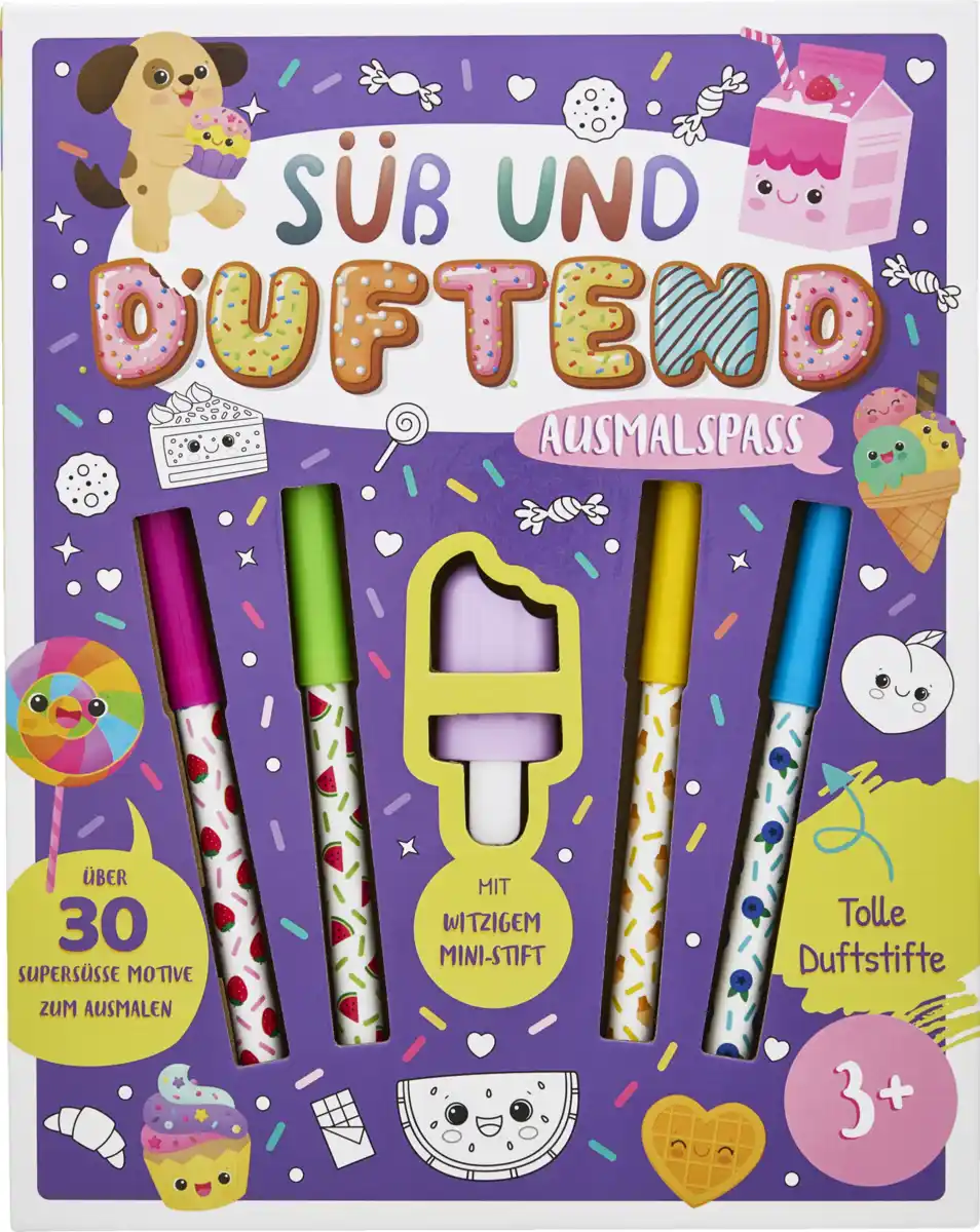 Bild 1 von IDEENWELT Malbuch mit Stiften Süß & duftend Ausmalspaß