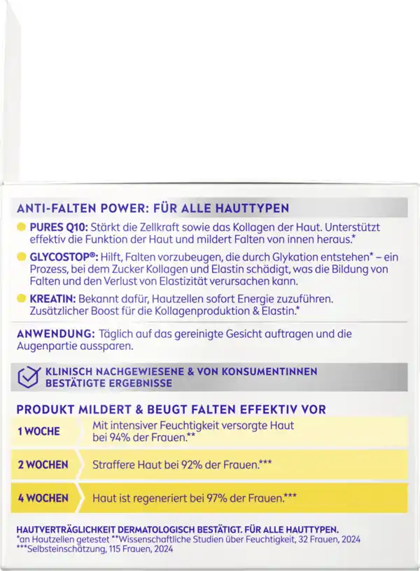Bild 4 von NIVEA Q10 Anti-Falten Power Extra schützende Tagespflege, 50 ml