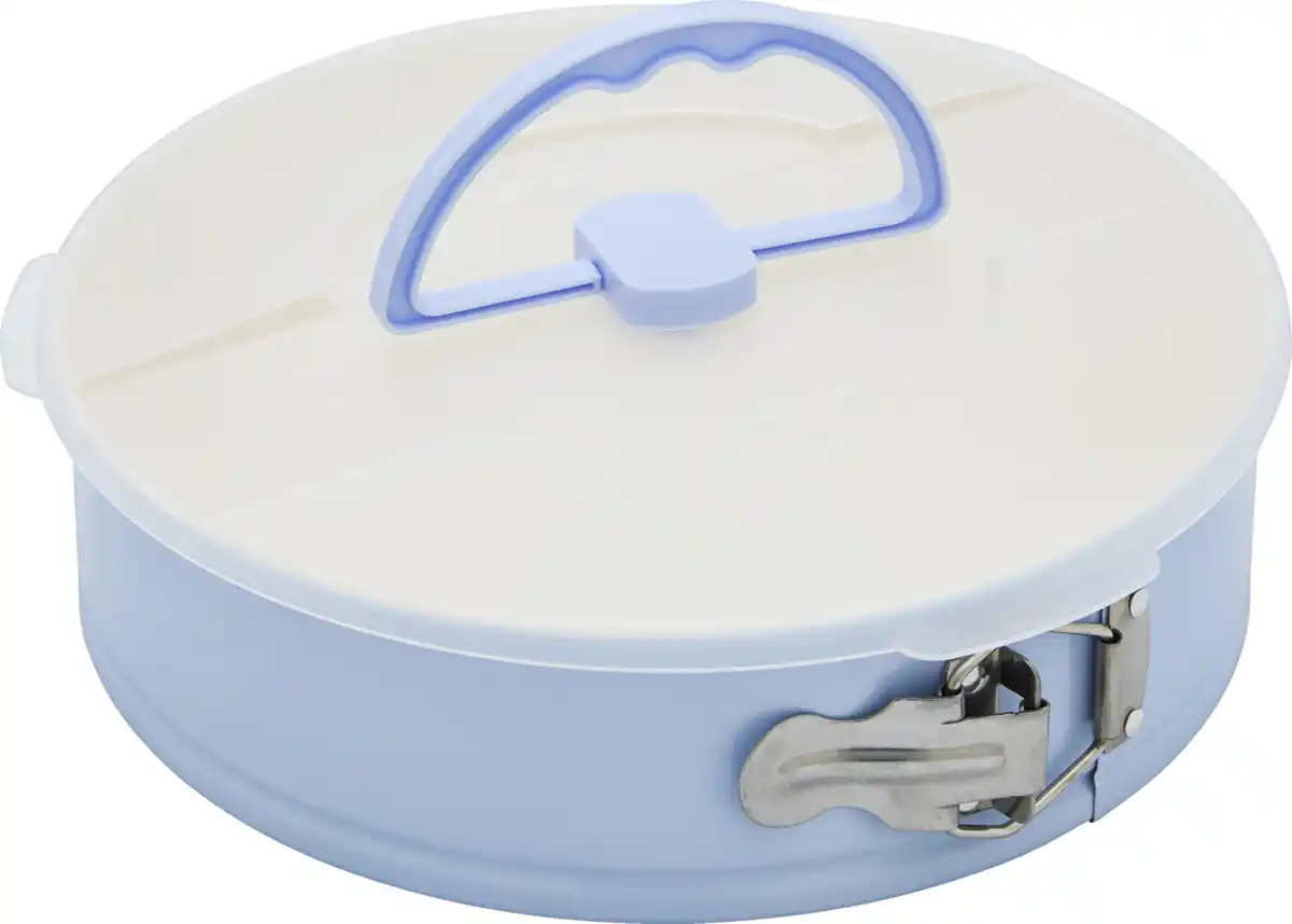 Bild 1 von IDEENWELT Springform mit Transporthaube blau-lila