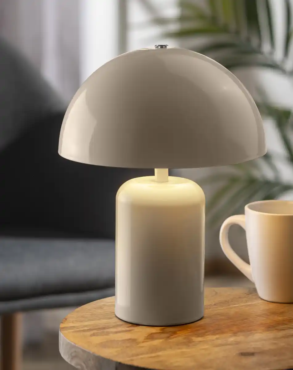 Bild 3 von IDEENWELT Akku-Tischleuchte beige