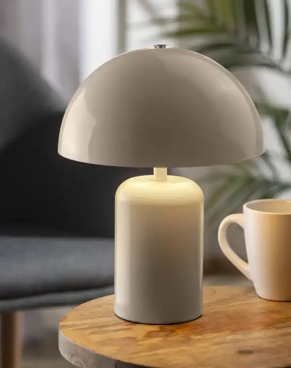 Bild 3 von IDEENWELT Akku-Tischleuchte beige