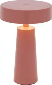 DEKOWELT Akku-Tischleuchte flacher Schirm