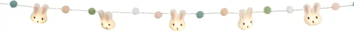 Bild 1 von IDEENWELT LED-Plüsch-Hasen-Lichterkette