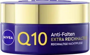 NIVEA Q10 Anti-Falten Extra-Reichhaltige Nachtpflege, 50 ml