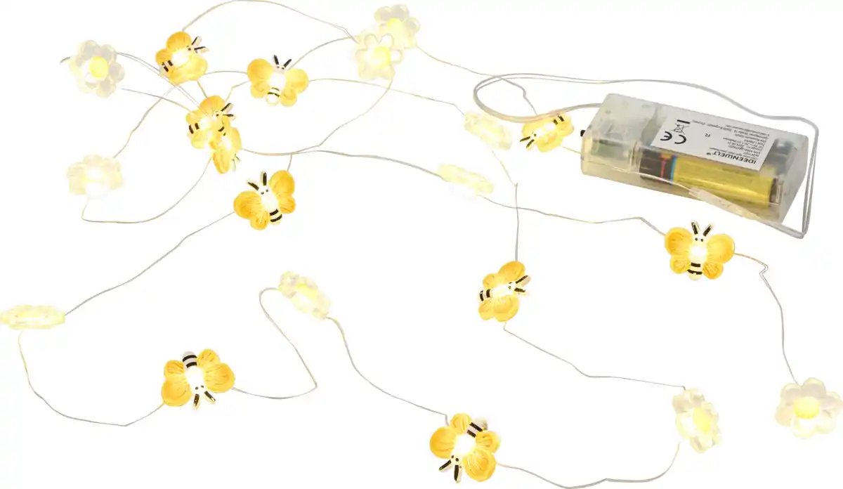 Bild 1 von IDEENWELT Micro-LED-Drahtlichterkette Biene/Blume