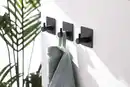 Bild 3 von IDEENWELT Selbstklebende Wandhaken 3er-Set schwarz