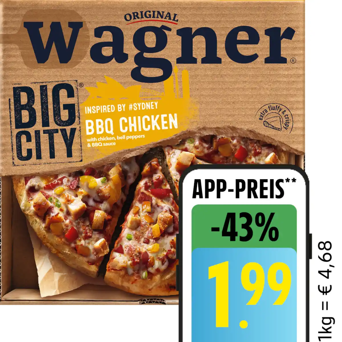Bild 1 von Original Wagner Big City Pizza, Die Backfrische Pizza oder PiccolinisOriginal Wagner Big City Pizza, Die Backfrische Pizza oder Piccolinis