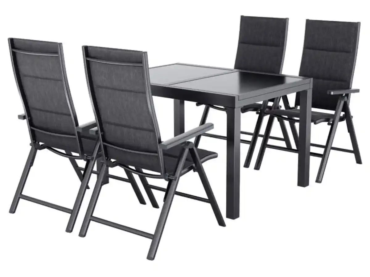 Bild 1 von LIVARNO® Alu-Premium-Set »Toronto«, 5-teilig - Ausziehtisch & 4 Klappsessel