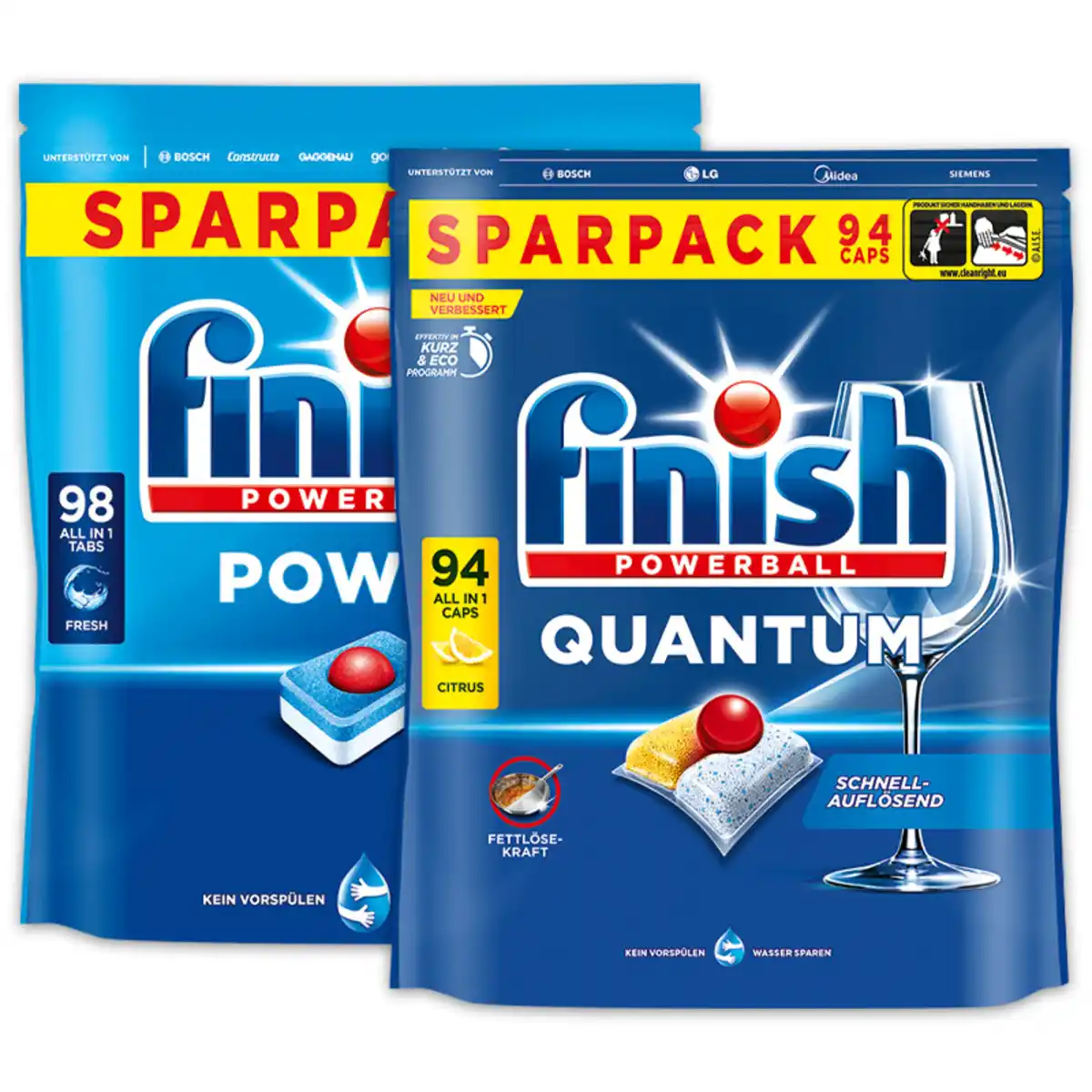 Bild 1 von Finish All in 1 Spülmaschinen Caps / Tabs