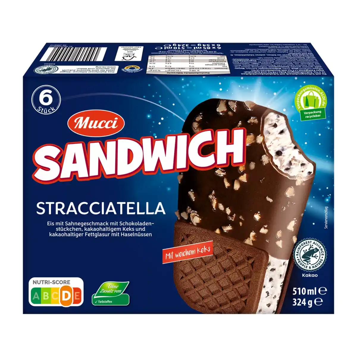 Bild 1 von MUCCI Stracciatella-Sandwich