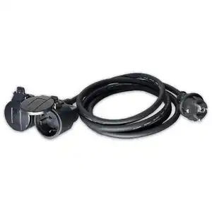 Powertec Electric Gummikabel 5 m mit Doppelkupplung