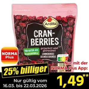 Ardilla Cranberries