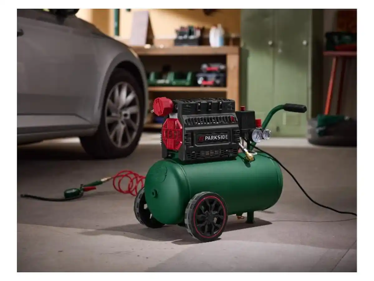 Bild 2 von PARKSIDE® Silent-Kompressor »PSKO 2410 B2«, 24l Kesselvolumen