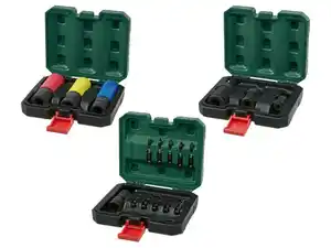 PARKSIDE® Schlagnuss-Satz / Schlagschrauber-Adapter / Kraft-Kugelgelenk-Satz