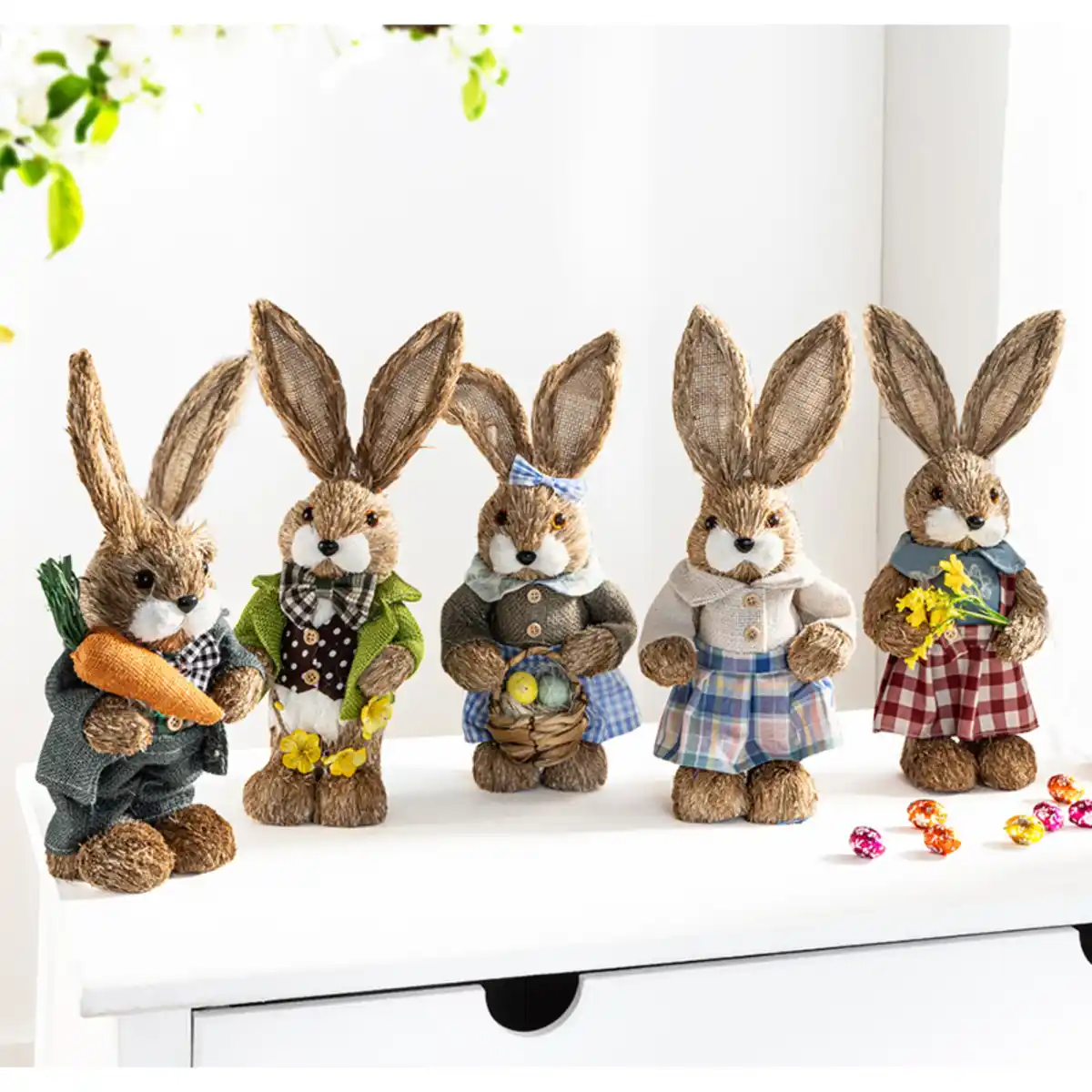 Bild 1 von Bella Casa Hochwertiger Deko-Strohhase