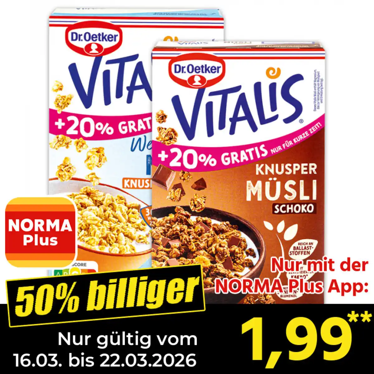 Bild 1 von Dr. Oetker Vitalis Müsli