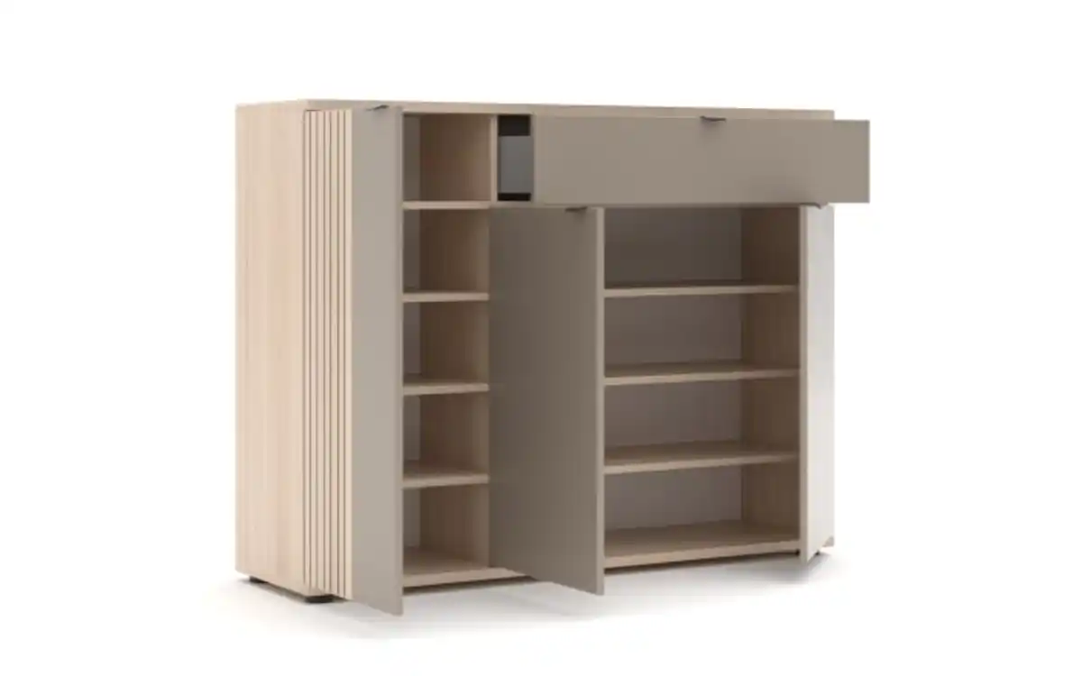 Bild 3 von Bali - Schuhschrank Pisa, Riva Eiche-Nachbildung/basalt