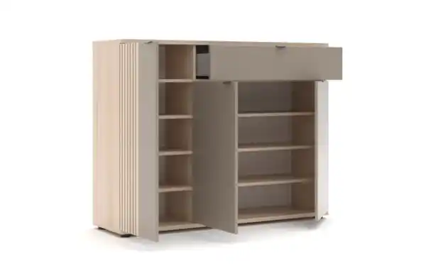 Bild 3 von Bali - Schuhschrank Pisa, Riva Eiche-Nachbildung/basalt