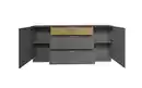 Bild 3 von Musterring - Lowboard Nova, anthrazit/Eiche massiv, inkl. Griffbeleuchtung